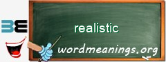 WordMeaning blackboard for realistic